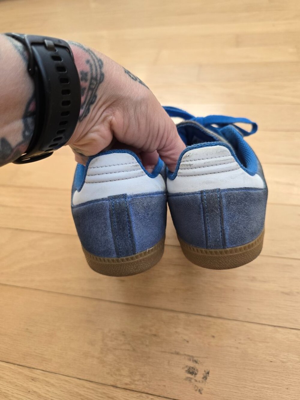 Adidas | Samba ADV 'Blue Bird Gum' suede skater sneakers | WMS 8 - Picture 8 of 11